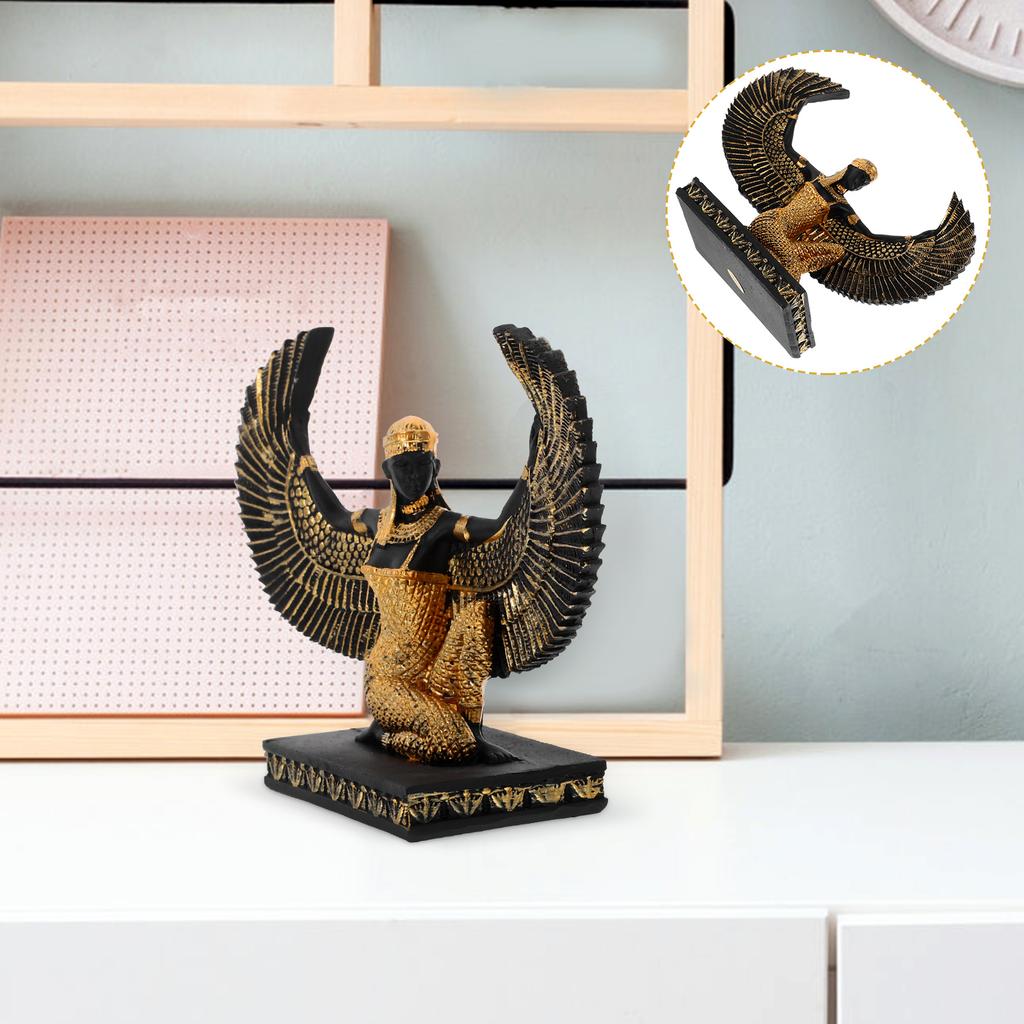 Egyptische Beeld Beelden Godin Beeldhouwwerk Vintage Creatief Beeldje Hars Ambachten Huis Kantoor Bureau