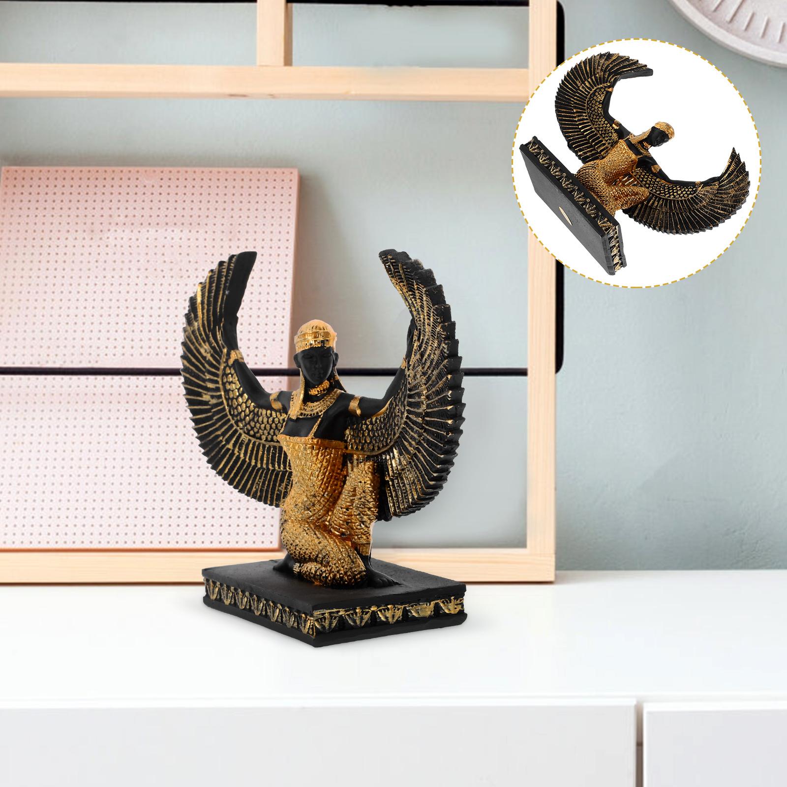 

Ornaments Household Egyptian Statue Office Resin Female God Figurines Goddess 12.50X9.70X4.50CM