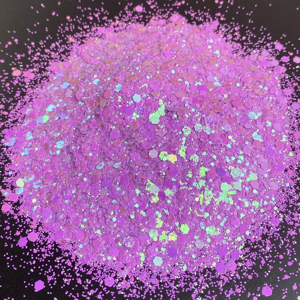 High Quality Bulk High Sparkling Cosmetic Pearl Iridescent Pink Glitter For Nails Resin Crafts