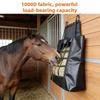 Horse Feeding Bag with Hanging Design, Black Front Opening Feed Bag, 60 x 71 cm Bag for Stable, Trailer, and Fence Feeding Contexts