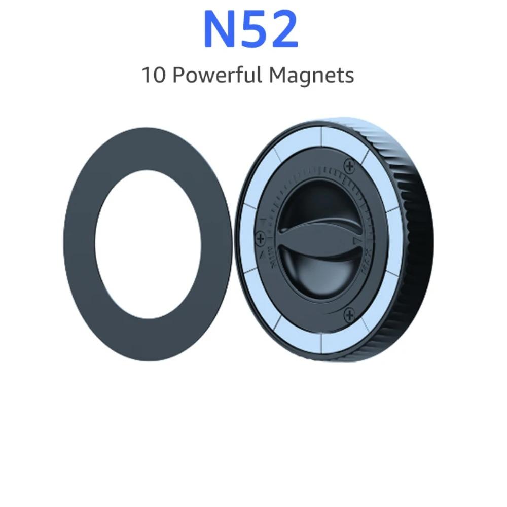 For 17mm Ball Head Magnetic Car Phone Holder Base for iPhone 16/15/14/13/12/Samsung/Xiaomi