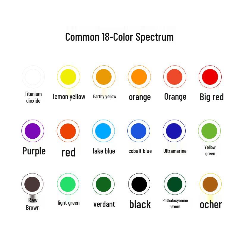 24-Color Acrylic Paint Set: Waterproof, 300ml Cans for Wall, Clothing & Shoes DIY Projects