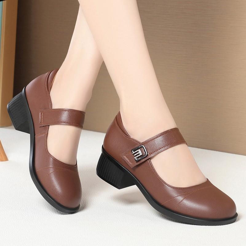 Fashion AIYUQI Mom Shoes Genuine Leather 2025 New Autumn Middle-aged Non-slip Large Size Women's Shoes Commuter Women's Shoes