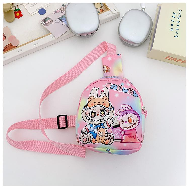 School bag Rab cloth breast bag casual accessories storage change bag cute cartoon shoulder messenger bag