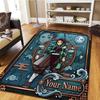 Tappeto Personalizzato Demon Slayer Kimetsu no Yaiba per Soggiorno Camera da Letto Decorazione Casa Stile Film Tappeto da Gioco per Pavimento -HE33