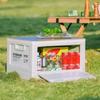 Cutie de depozitare portabilă și pliabilă pentru mașina în aer liber, cutie diversă pentru picnic, capacitate mare, organizator de depozitare pentru cărți și jucării din plastic pentru camping