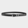 Black Pu Leather Belt 6 Styles Waist Strap Fashion Trouser Belt  Men and Women
