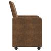 Dining Room Chairs with Casters 2 pcs Brown 57 x 66 x 94 cm