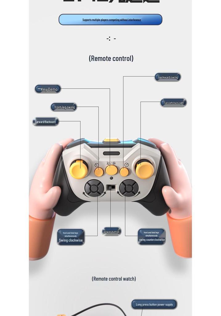 Smart Robot Dog Toy: Eight-Wheel Stunt Mechanical Pet with Remote & Watch Control