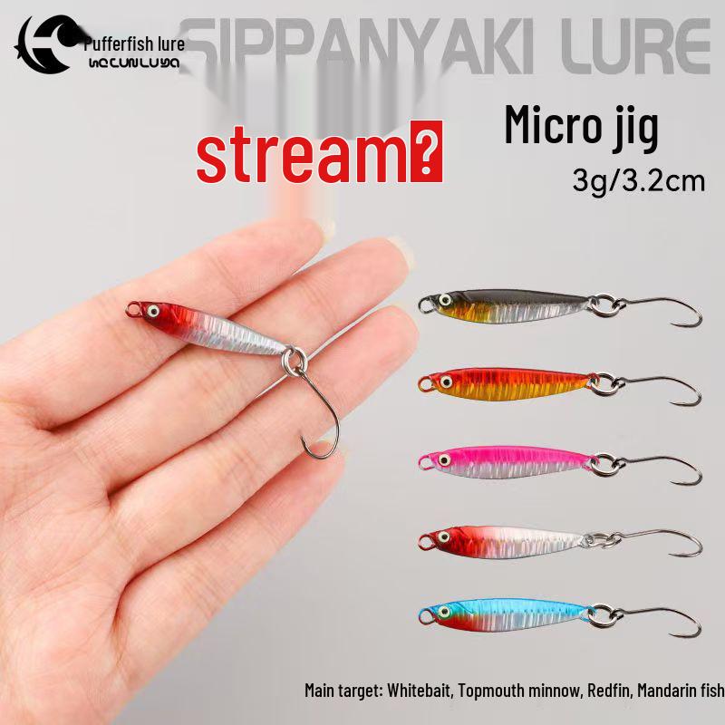 Mini Micro Metal Jig Lure: Stream Bait for Trout, Chub, Whitefish, Tilapia
