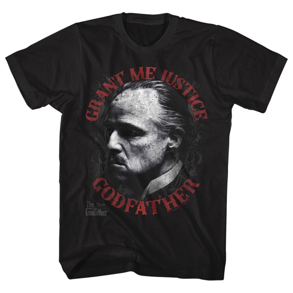 The Godfather Movie Don Corleone Bust Photo Grant Me Justice Men T Shirt S