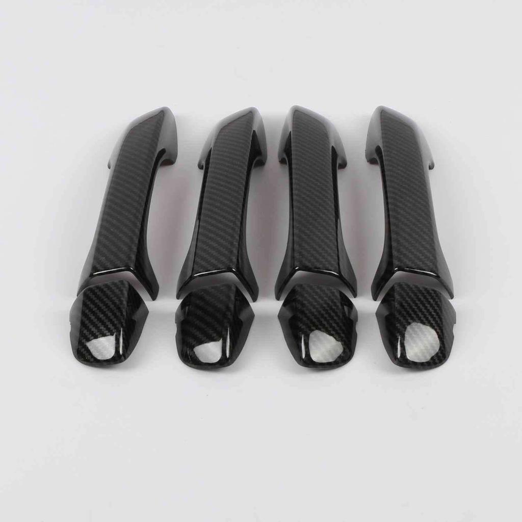 For VW Volkswagen Tiguan 2017 2018  MK2 ABS Carbon Fiber Side Door Handle Cover Trim Auto Accessories
