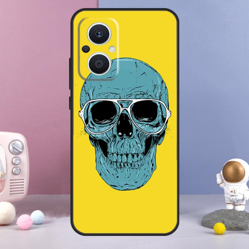 Gothic Skull Funda For OPPO Reno 12 F 11F 13F 14F 10 11 13 14 Pro 7 8 Lite OPPO Find X9 X6 X5 X8 Pro Case