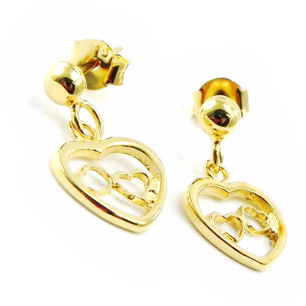 Les Trésors De Lily [G2018] - Boucles Plaqué Or 'Love'