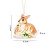 Glass Painted Christmas Decorations Rooster Panda Elephant Shape Colorful Hanging Ornaments Christmas Ornaments
