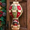 Festive Mantel Decoration Making Christmas Hot Air Balloon DIY Kit, 3D Felt Hanging Ornament Sewing Santa Creative Fabric Stitching Projects