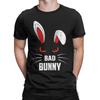 Bad Bunny Scary Rabbit Cool Animal Lover T Shirt Mens 100 Cotton Vintage TShirt Crewneck Tees Short Sleeve Clothes Graphic