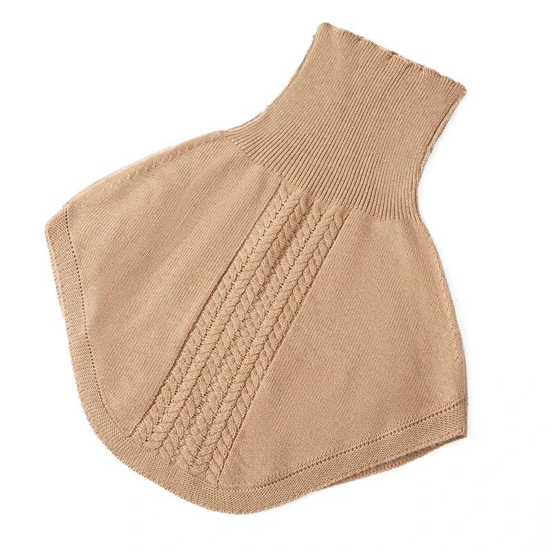 Women Wool Knitted Ring Scarf Winter Turtleneck Neckchief Warm Soft Cashmere Short Wraps Korea Fashion Fake Collar Girl