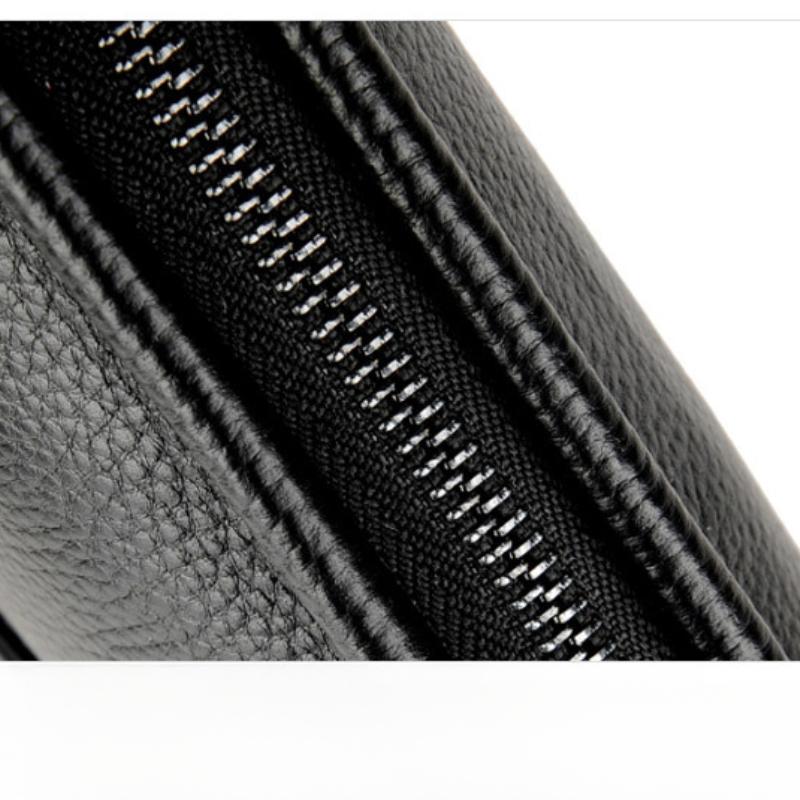 Äkta Herrhandväskor Herrläderväskor Business Casual Kuvertväskor Kohudskuplungar Herrväskor Plånböcker med Stor Kapacitet