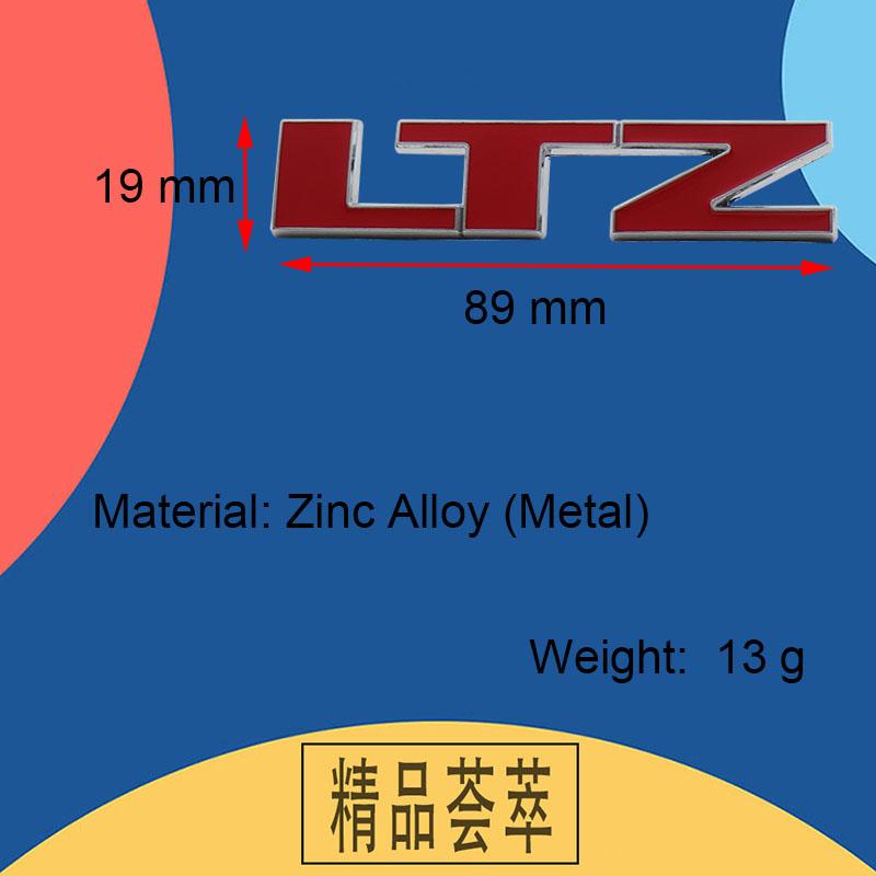 Chrome LTZ LSX for Tahoe Suburban Silverado Avalanche Sierra Emblem Badge Sticker