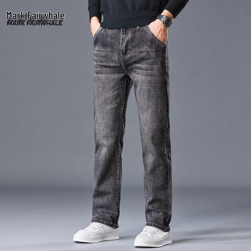 

Мужские джинсы прямого кроя Mark Fairwhale с эффектом стирки 40