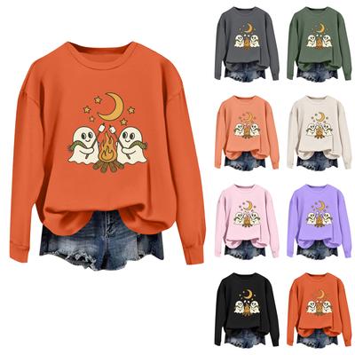 Women  Tops Women's Long Sleeve Sweatshirt Casual Crewneck Loose Fit Pollover Fleece Tops