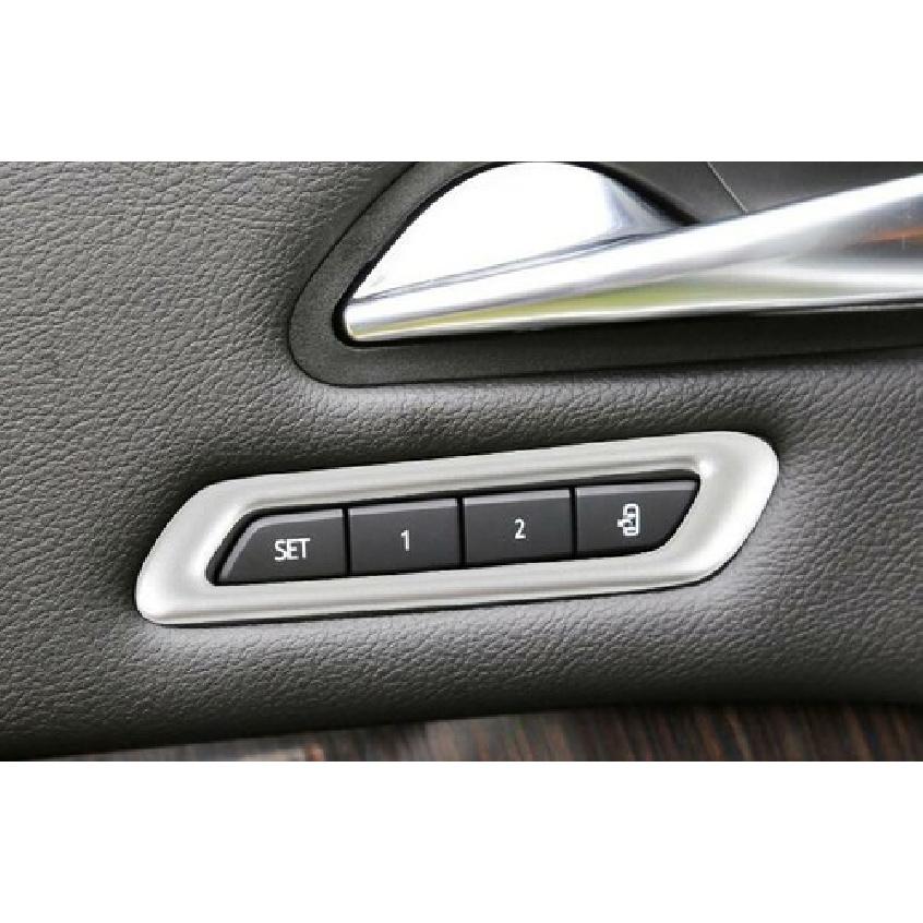 For Cadillac XT4 - Matte Silver Seat Memory Switch Frame Cover Decor 1pc