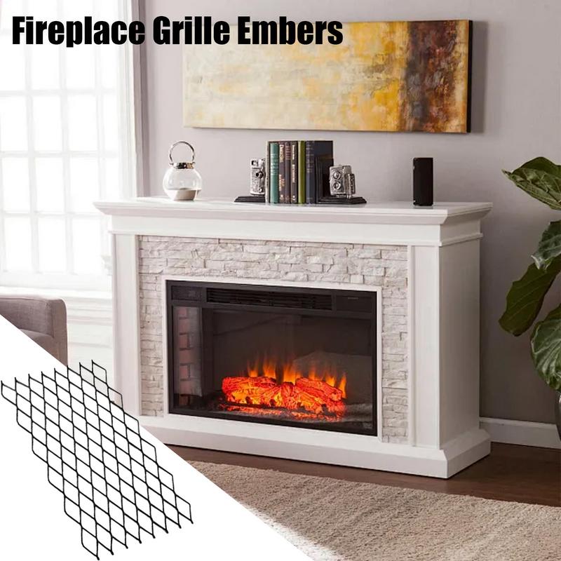 Fireplace Grate Steel Fireplace Grills Heavy Duty Log Grate Mesh Heat Resistant Sturdy Log Holder Fire Grates For Family