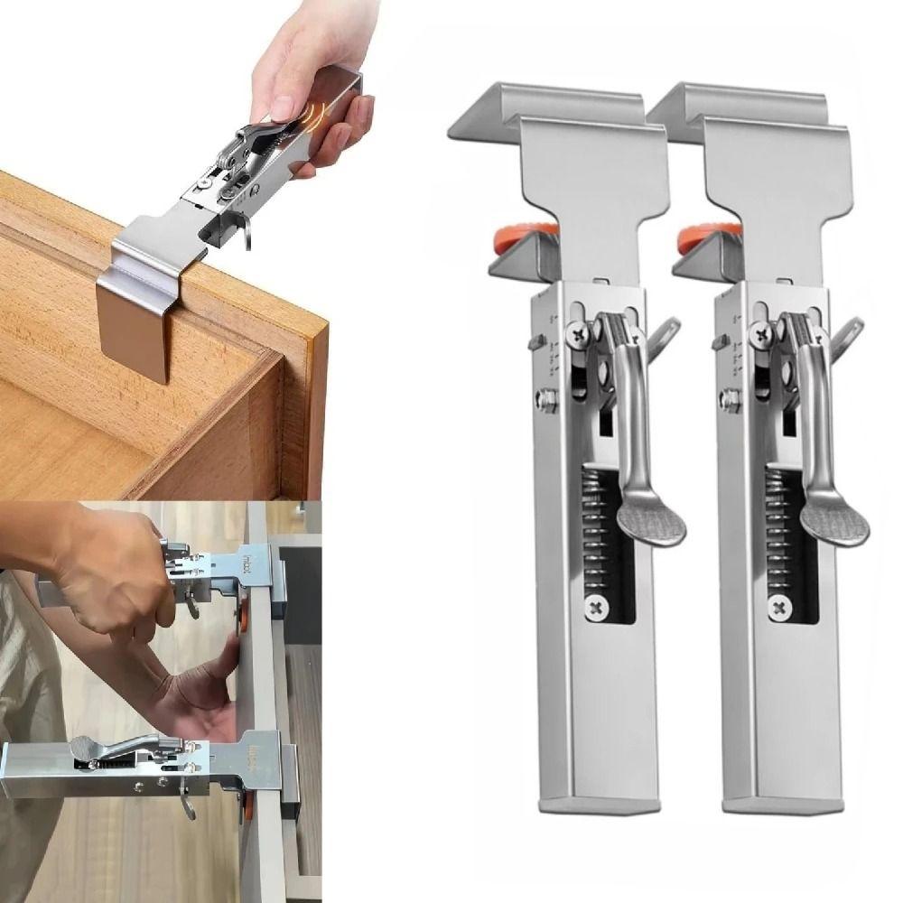 Fast Press Drawer Front Installation Clip Hand Tool Woodworking Jig Drawer Panel Clip  Drawer