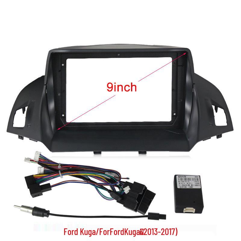 Large Screen Android Navigation System with Trim Frame & Wiring Harness for 13-17 Ford Ecosport