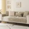 Teddy Fleece Sofa Cushion Autumn And Winter Plush Seat Cushion Winter  New Light Leather Sofa Cover Luxury Thickened Cover Towel