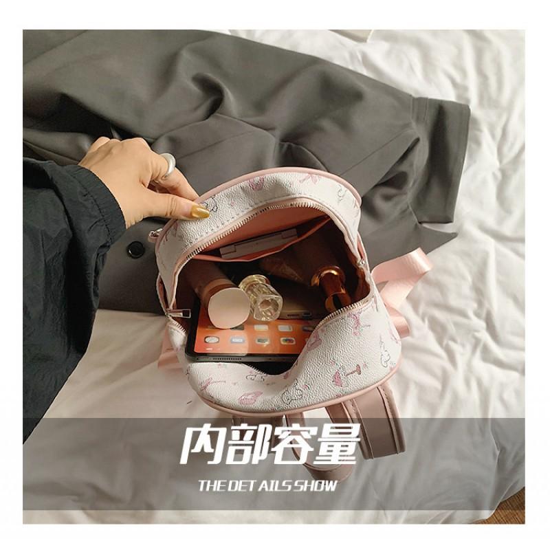 Small Fresh Preppy Style Backpack Women's 2025 Fashionable New All-matching High-end Schoolbag Commuter Travel