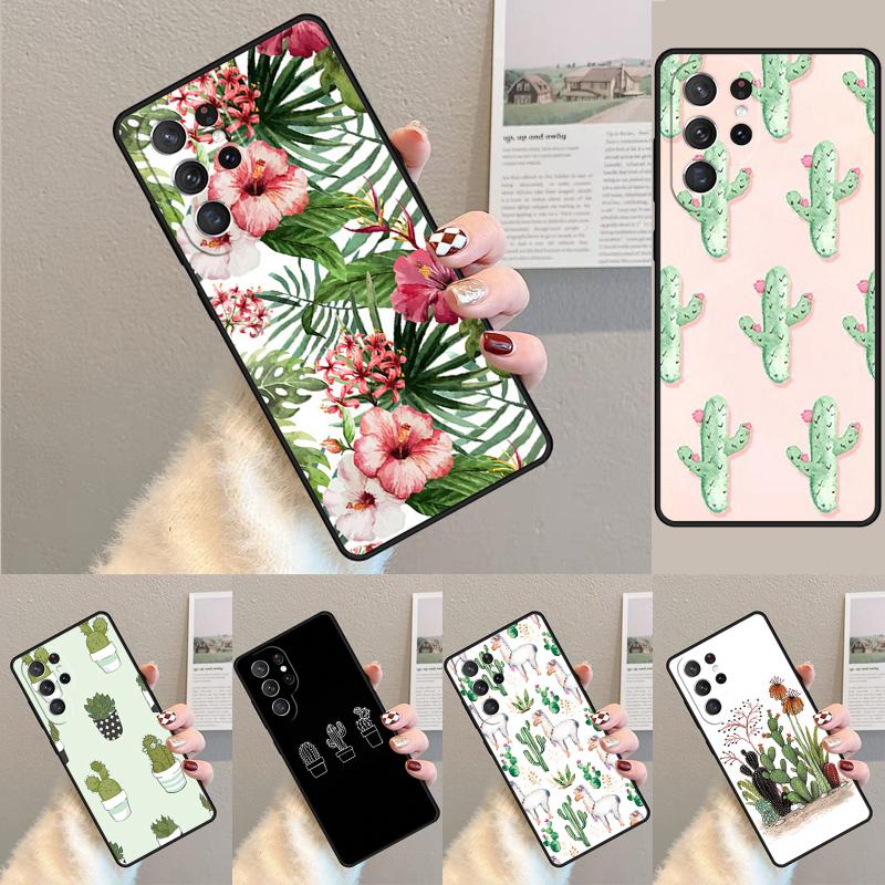 Cactus Plants Succulents Phone Case for Samsung Galaxy Note 10 Pro S26 Ultra S23 S24 FE S25 S21 S22 PLUS Shockproof Cove