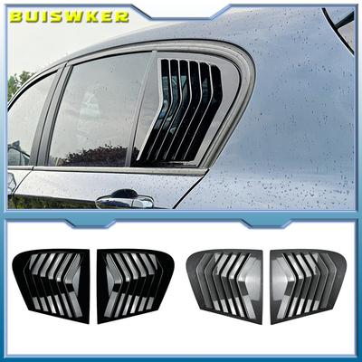 For BMW 1 Series F20 118i 120i 2011- Car Rear Window Louver Trim Cover Rear Shutter Side Triangular Body Kit Car Accessories