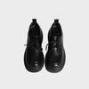 2025 Spring New Fashion Color Matching Platform Small Leather Shoes Women's British Style Front Lace-up Solid Color Loafers Huizhou Women's Shoes