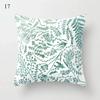 45x45cm Fresh Mint Green Geometric Animal Love Pillowcase Comfortable Sofa Car Seat Cushion Cover Room Aesthetic Home Decor