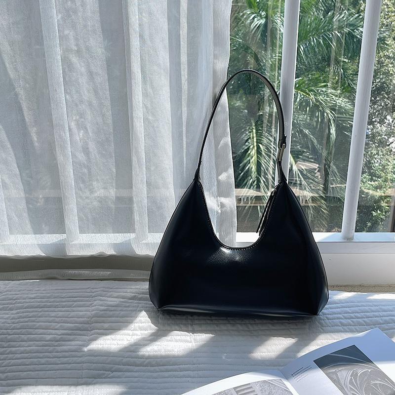 New Women's Bag Niche Styling Hand Carry Underarm Bag Solid Color Versatile Women's Shoulder Bag