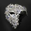 Half Face Mask Rhinestone Dance Mask Skull Mask Adult For Costume Dance Cosplay Event Adult Party