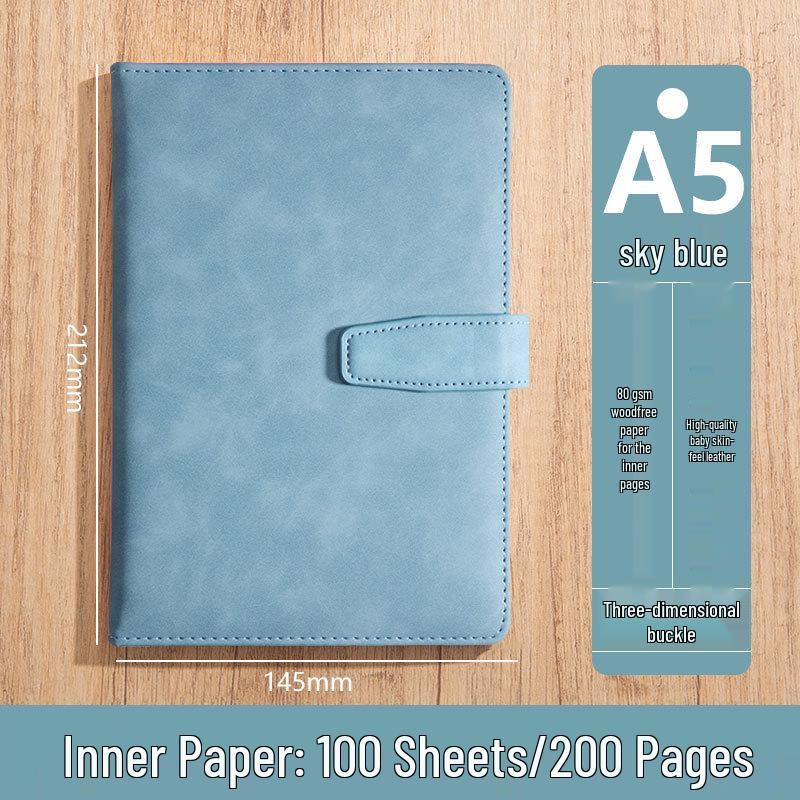 Custom Logo A5 High-End Office Notebook with Premium Cover and Inner Pages