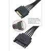 15pin Power Cable 15Pin 1 Male To 1 Female Adapter For Connecting Multiple HDD Disk Drive To Desktop Power