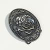 Stilvolle Metallschnalle mit Rosen-Design 4,0 Innendurchmesser für Damen Herren Modeaccessoire