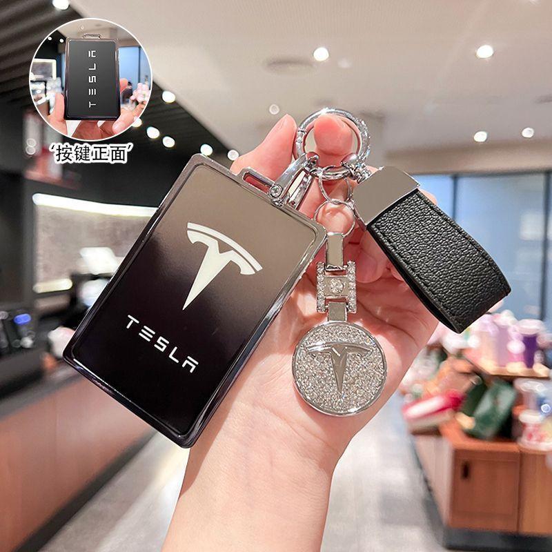 CREKH1 TPU Car Smart Remote Key Case Cover Protector Holder Shell Bag For Tesla Model 3 Model S Model X Model Y Keychain Accessories