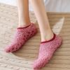 Korallenfleece Bootssocken Bodensocken Dicke Socken Einleger Fleecegefütterte Socken Indoor Yoga Socken