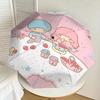 1PC strawberry jam little twin stars Umbrella-8-Rib Reinforced, Automatic Open, Lightweight & Durable, Cute Fashion Accessory for Outdoor-P75