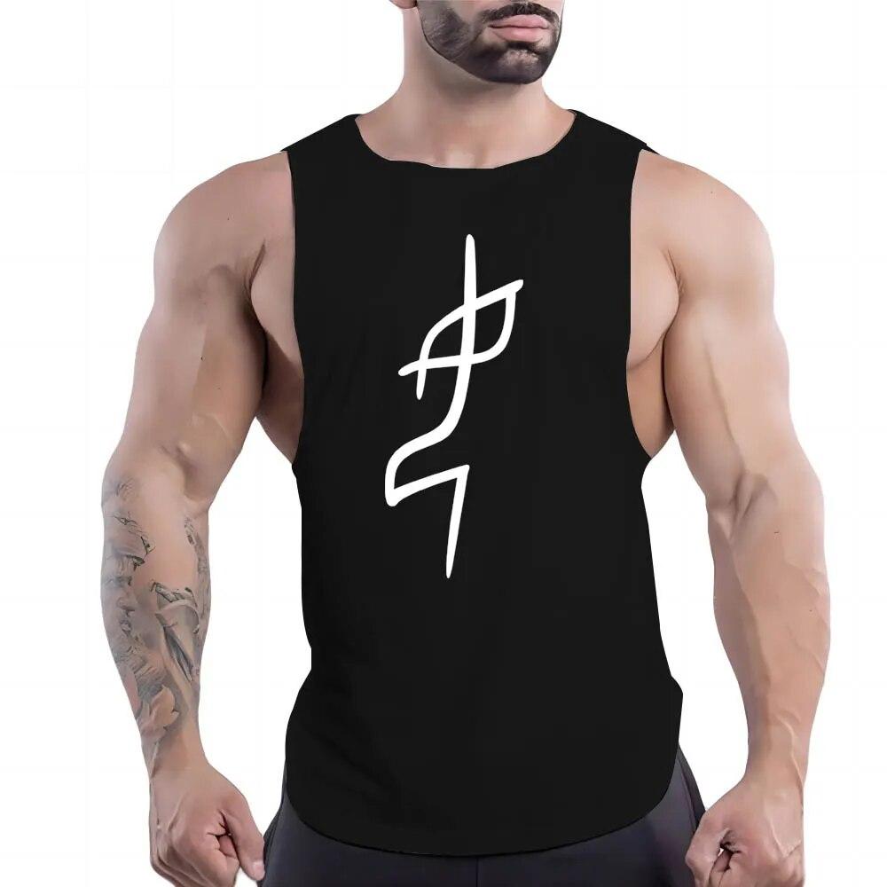 Sommer Herren Casual Sport Rundhals Weste Kreativer Grafik 2D Druck Bequem Stilvoll Atmungsaktiv Ärmelloses T-Shirt