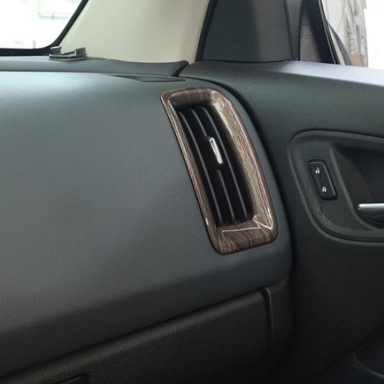 Wood Grain Center Console Side Air Vent Outlet Cover Trim for Chevy Colorado 14+