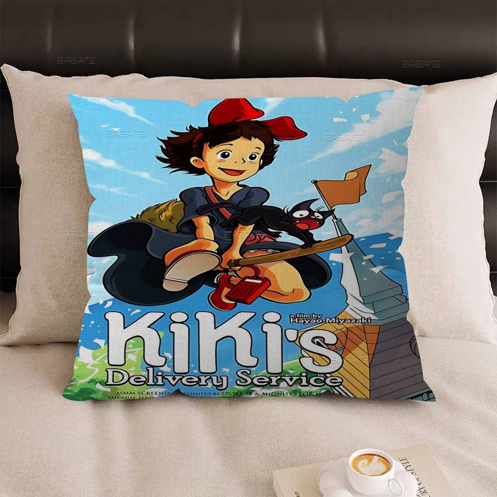 K-Kikis D-Delivery S-Service Pillow Cover for Bedroom Room and Living Room Sofa Decorative Cushion Cover