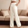 TIFICY Damenmode, lässig, einfarbig, bedruckt, hohe Taille, Hosen, Hosen und Caprihosen