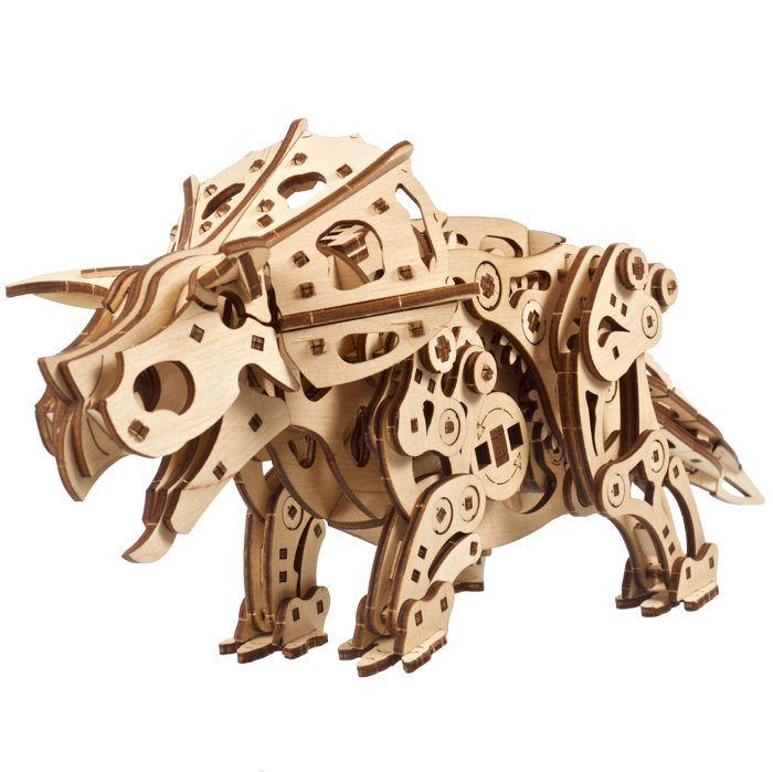 Triceratops - Ugears - Puzzle 3D en bois