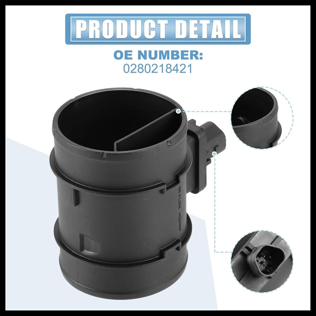 0280218421 Car Mass Air Flow Sensor Meter MAF Sensor Airflow Replacement for Chevrolet Aveo 2009-2011 for Chevrolet Aveo5 2009-2011 Durable Material